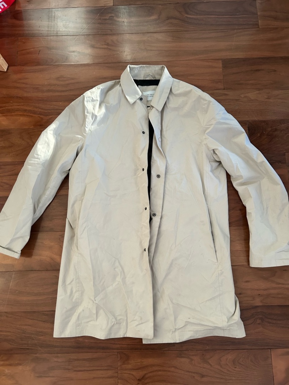 « Les deux » Scandinavian Light Beige Long Raincoat M-L